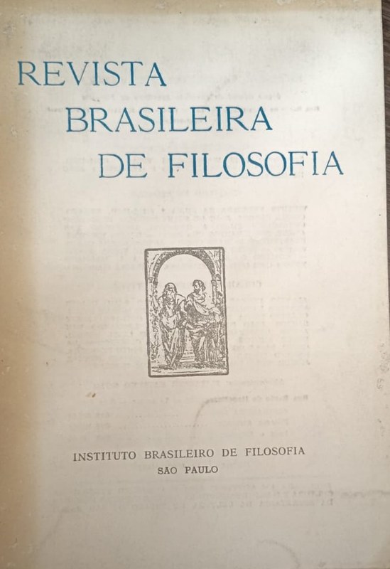 Revista Brasileira de Filosofía: Vol XXX Fasc 118