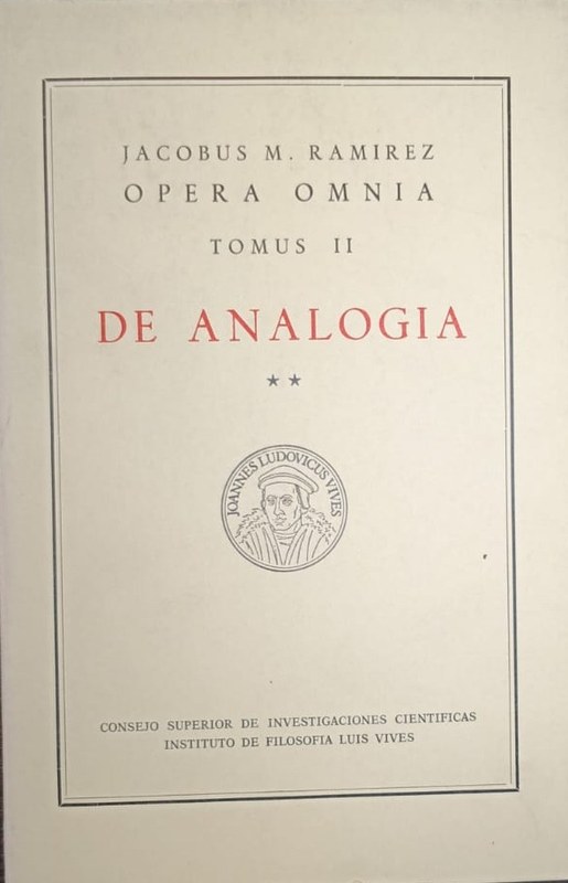 Opera Omnia: De Analogía (2)