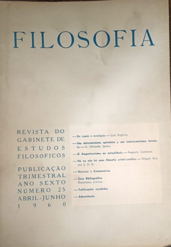 Filosofía: Revista do Gabinete de Estudos Filosóficos