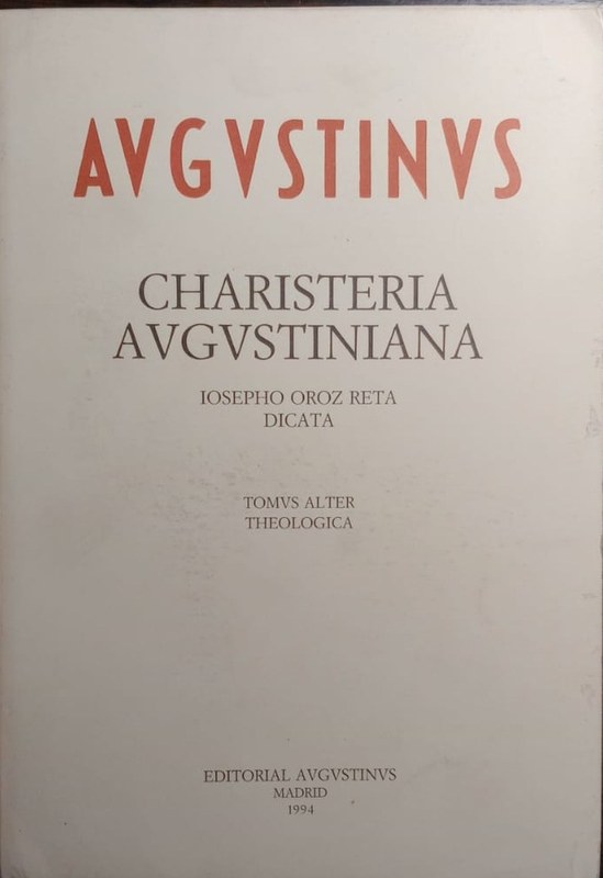 Charisteria Avgvstiniana: Tomvs Alter Theologica