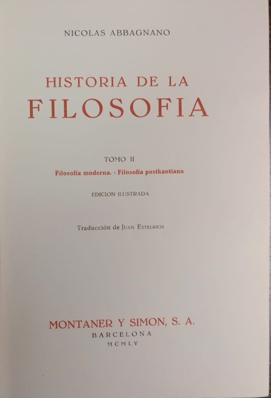 Historia de la filosofía