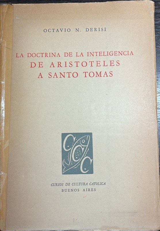 La doctrina de la inteligencia: De Aristóteles a Santo Tomás