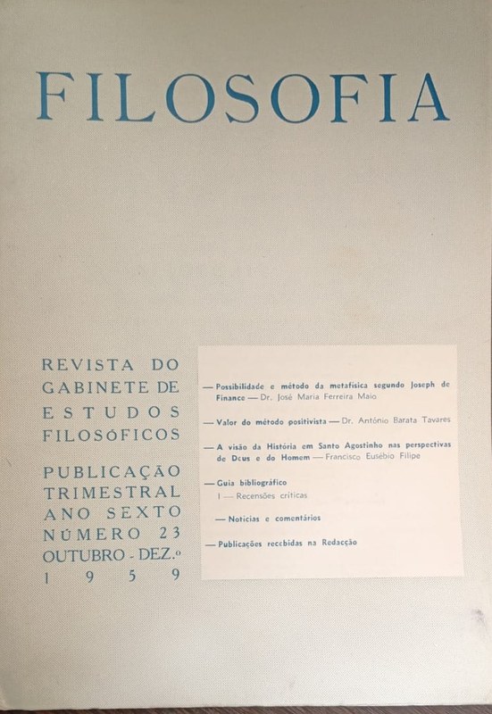 Filosofía: Revista do Gabinete de Estudos Filosóficos