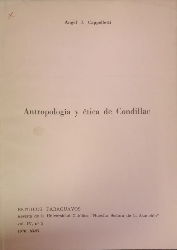 Antropología y ética de Condillac