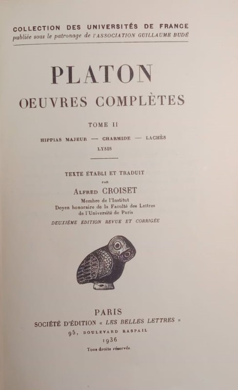 Platon oeuvres complètes: Tomo II
