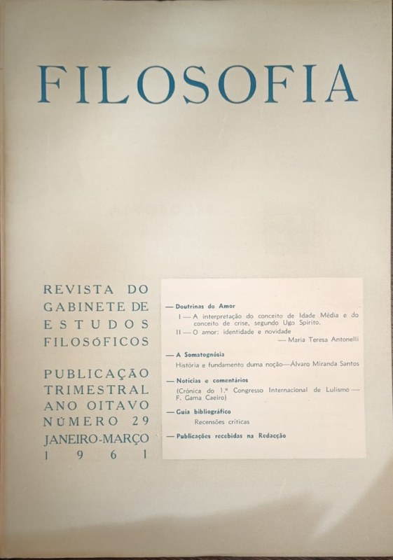 Filosófica: Revista do Gabinete de Estudos Filosóficos