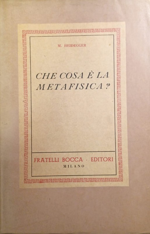 Che cosa è la Metafísica?