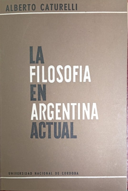 La Filosofía en Argentina actual