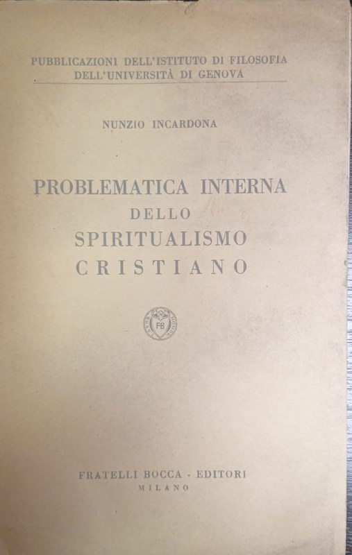 Problematica interna dello spiritualismo cristiano