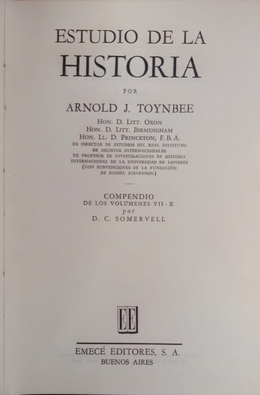Estudio de la Historia: Compendio de los volúmenes VII-X