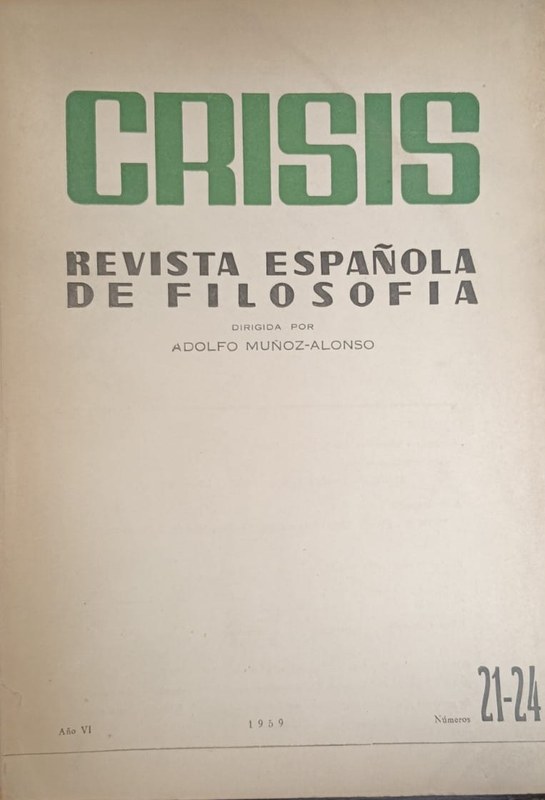 CRISIS: Revista española de filosofía