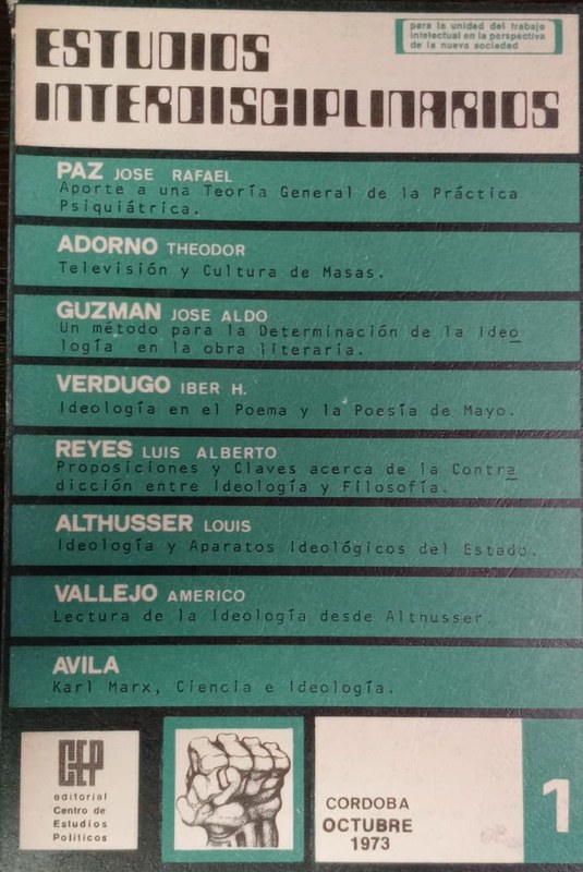 Estudios Interdisciplinarios: Nro 1