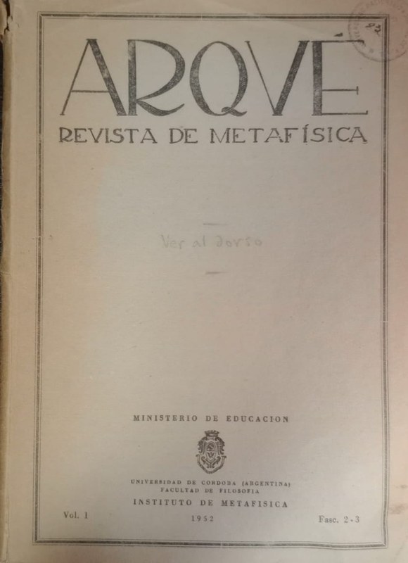ARQUE: Revista de metafísica