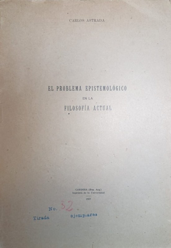 El problema epistemológico en la Filosofía Actual