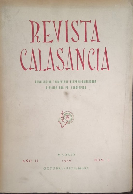 Revista Calasancia: Publicación Trimestral Hispano-Americana