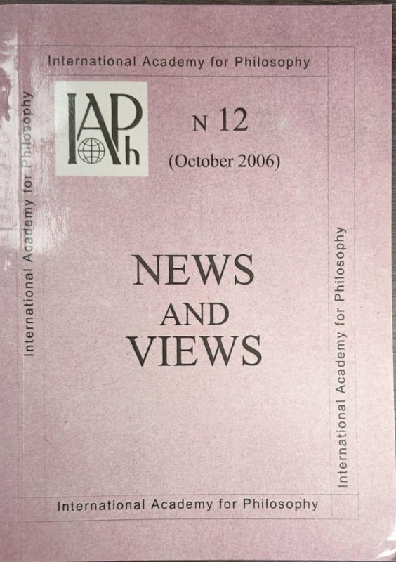 News and Views: International Academy for Philosophy