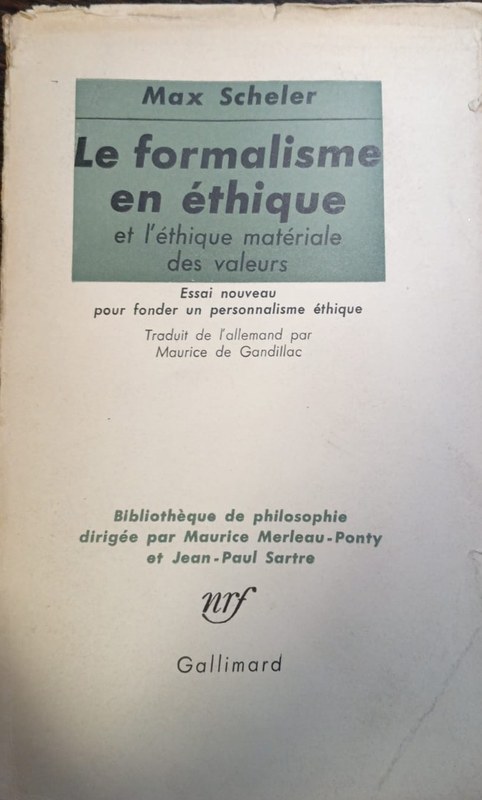 Le Formalisme en éthique: et l´éthique matériale des valeurs