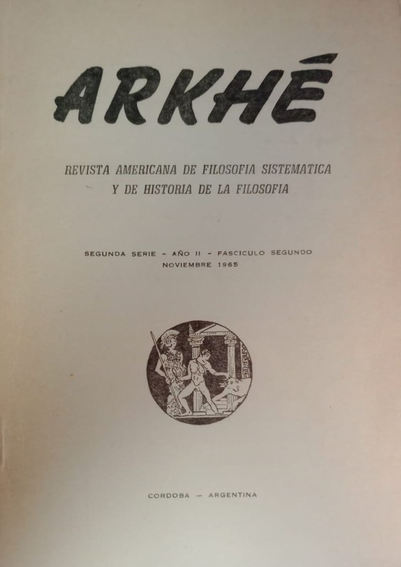 Arkhé: Revista americana de Fiolsofía Sistemática y de Historia de la Filosofía