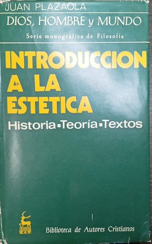 Introducción a la Estética: Historia-Teoría-Textos
