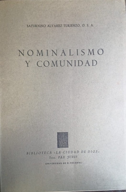 Nominalismo y Comunidad