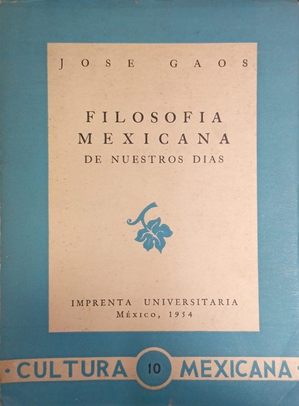 Filosofía Mexicana de nuestros días