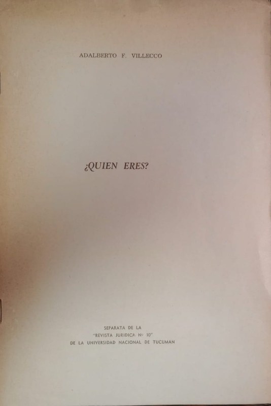 ¿Quién eres?