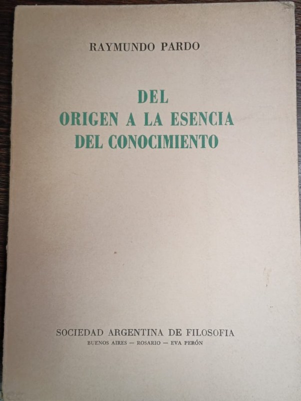 Del origen a la esencia del conocimiento: Los datos de la ciencia y el problema del mundo exterior