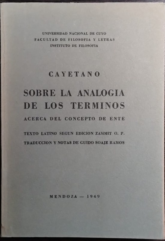 Sobre la analogía de los términos