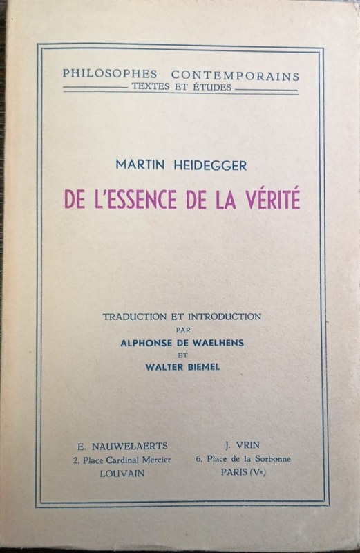 De L´Essence de la Vérité