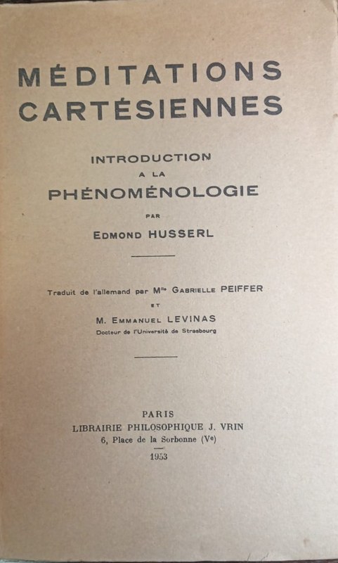 Introduction à la Phénoménologie