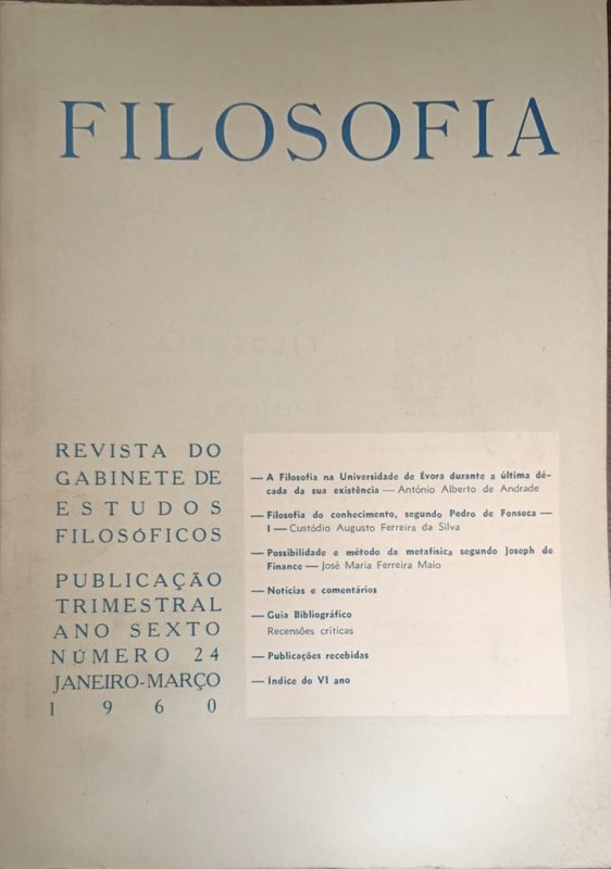 Filosofía: Revista do Gabinete de Estudos Filosóficos