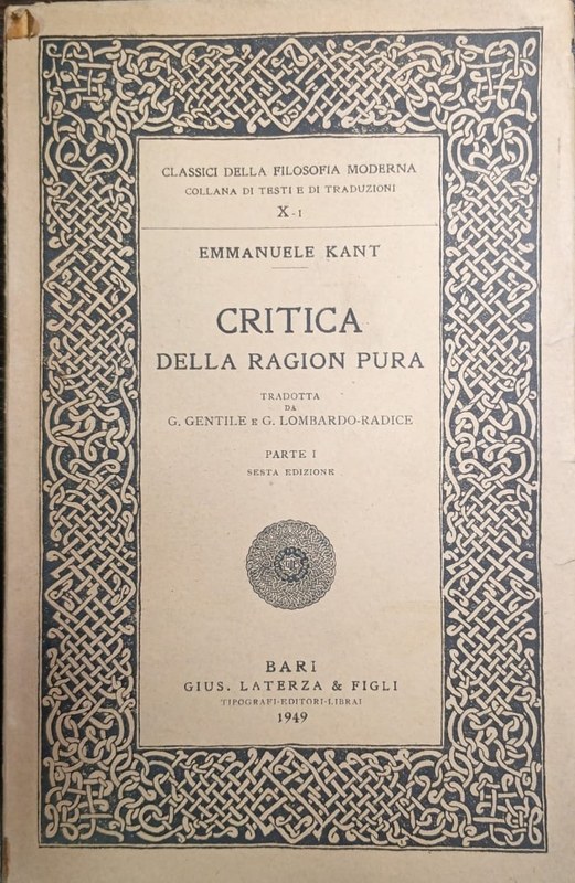 Critica della ragion pura