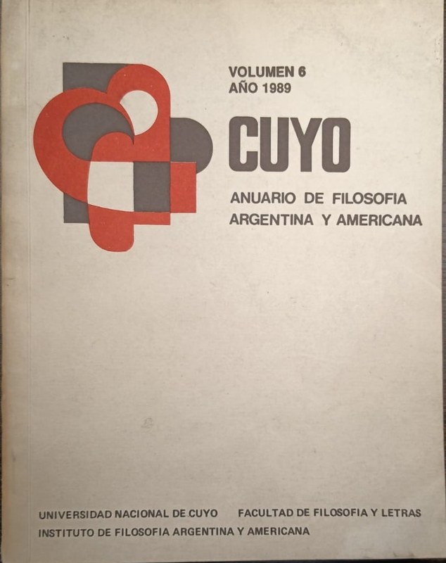 Cuyo: Anuario de Filosofía Argentina y Americana