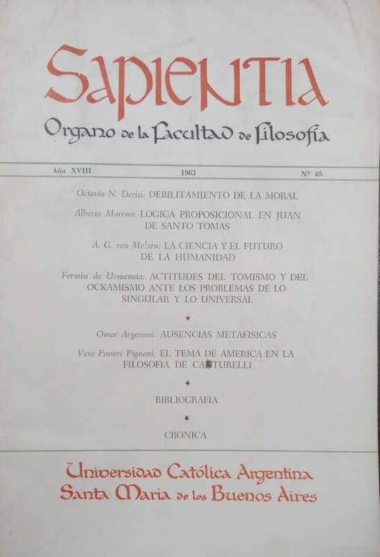 Las grandes líneas evolutivas de la Física y el concepto de sustancia: Publicado en la Revista de Filosofía tomo XVV, nros 65-66) del Instituto "Luis Vives"