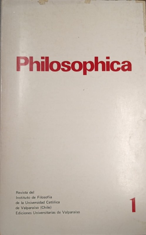 Philosophica: Revista del Instituto de Filosofía de la Universidad Católica de Valparaíso