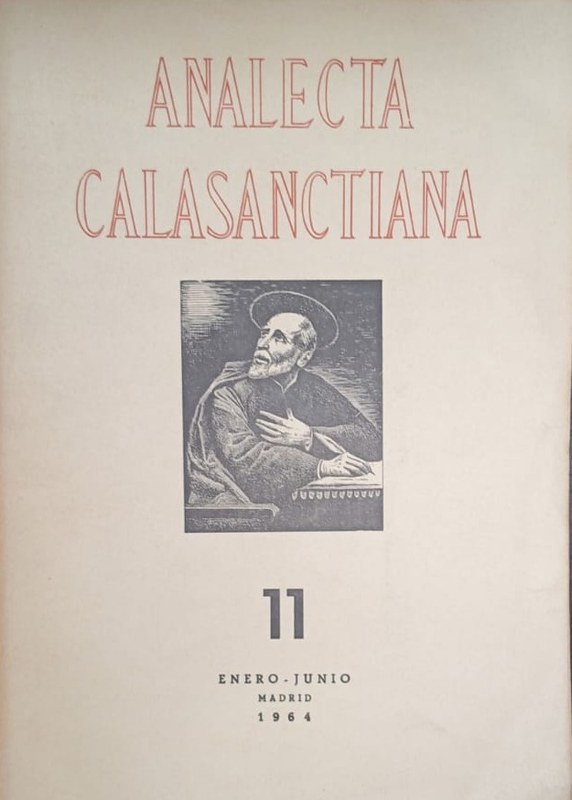 Analecta Calasanctiana: Suplemento Científico-Literario de Revista Calasancia
