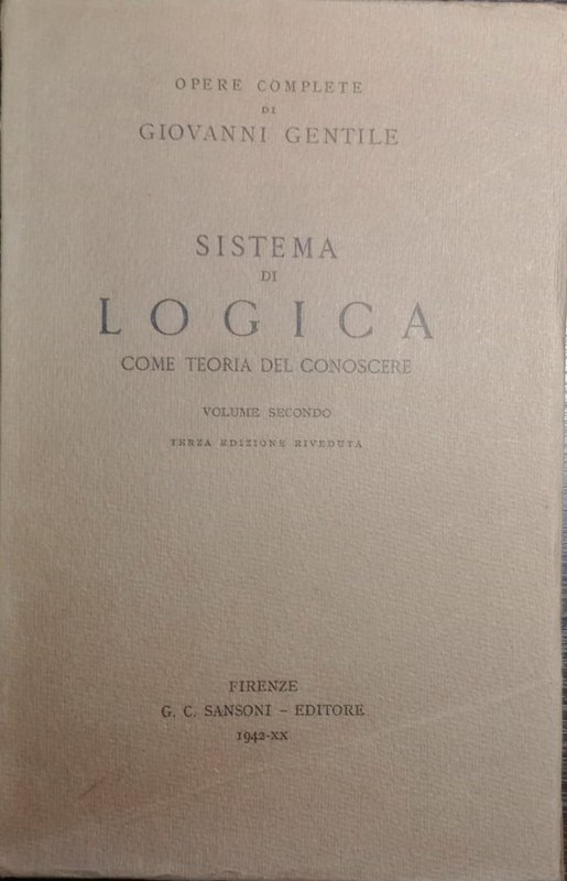 Sistema di Lógica: Come teoria del conoscere
