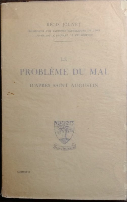 Le problème du mal d´aprés Saint Augustin