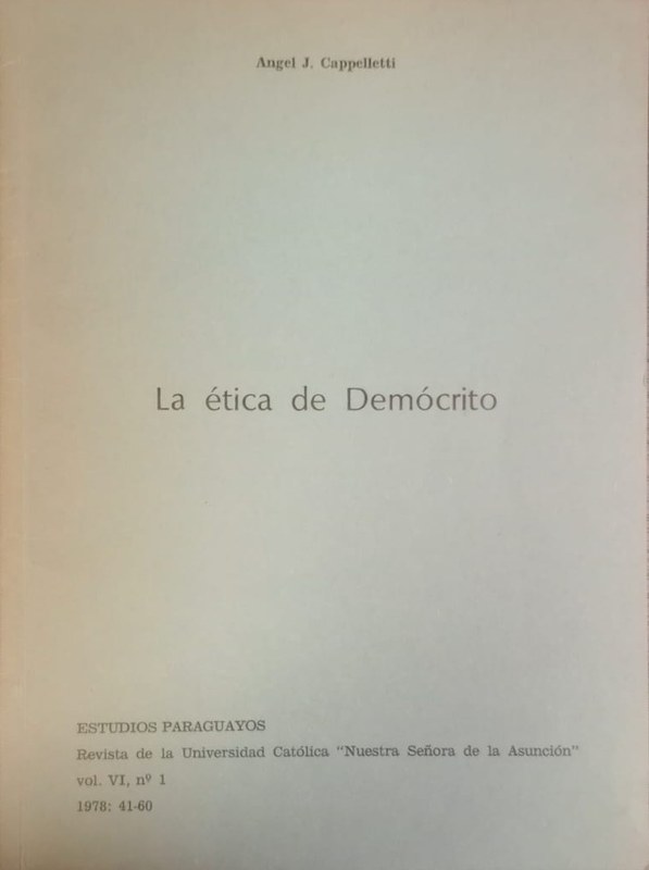 La ética de Demócrito