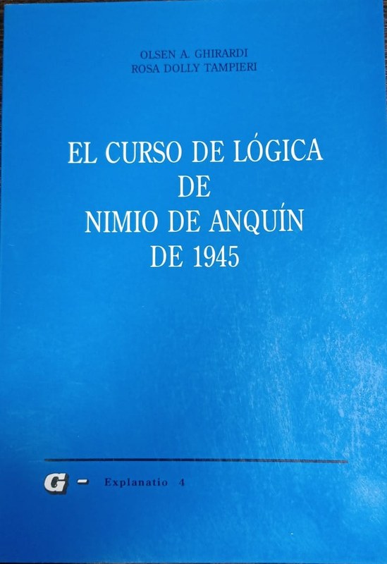 El curso de Lógica de Nimio de Anquín de 1945