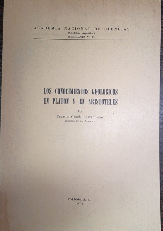 Los conocimientos geológicos en Platón y en Aristóteles