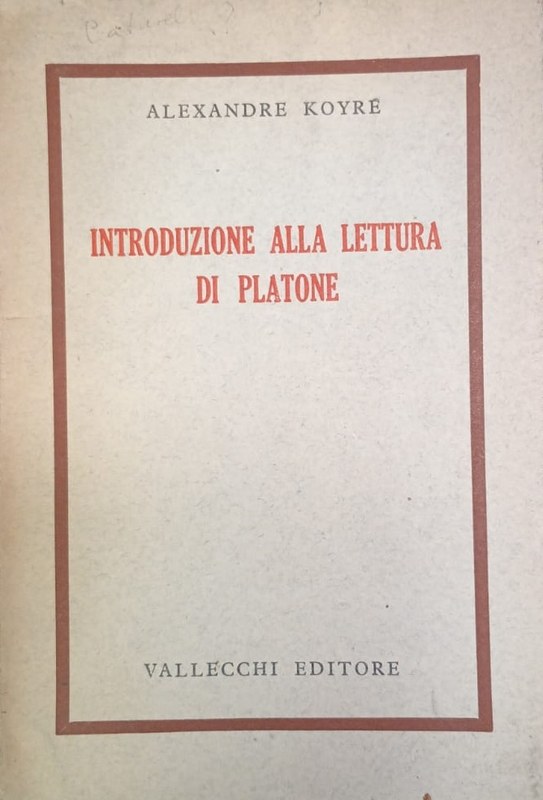 Introduzione alla lettura di Platone