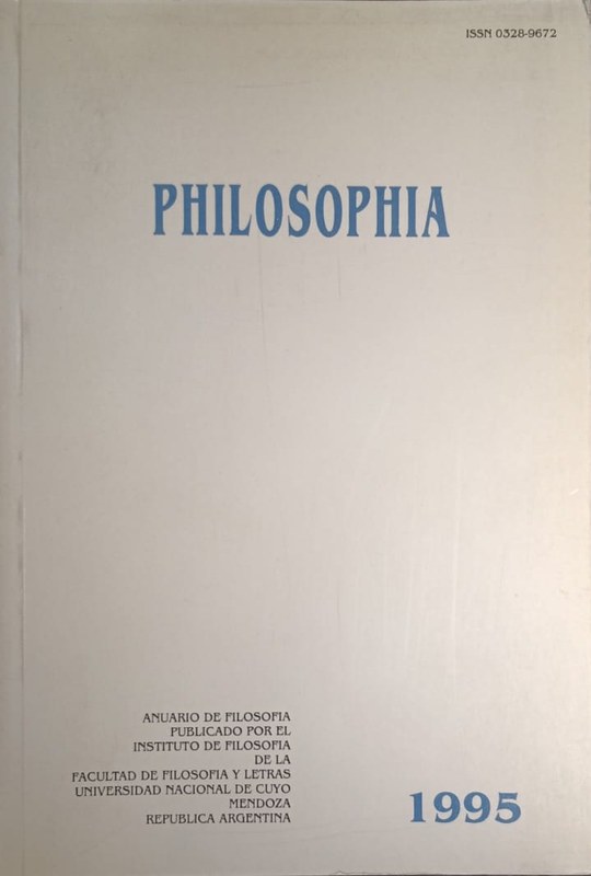 Philosophia: Anuario de Filosofía publicado por el Instituto de Filosofía y Letras UNCuyo