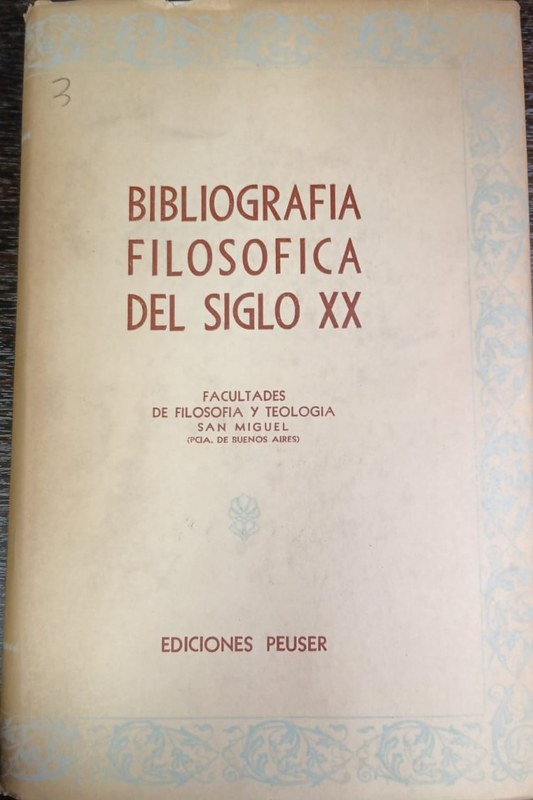 Bibliografía Filosófica del Siglo XX