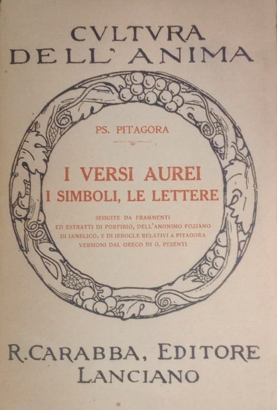 I versi aurei i simboli, le lettere
