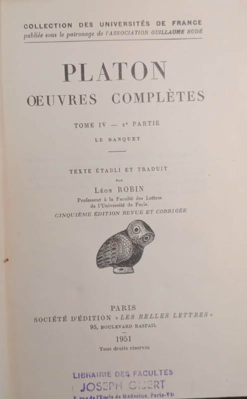 Platon, oeuvres complètes: Tomo IV, segunda parte