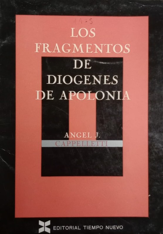 Los fragmentos de Diógenes de Apolonia