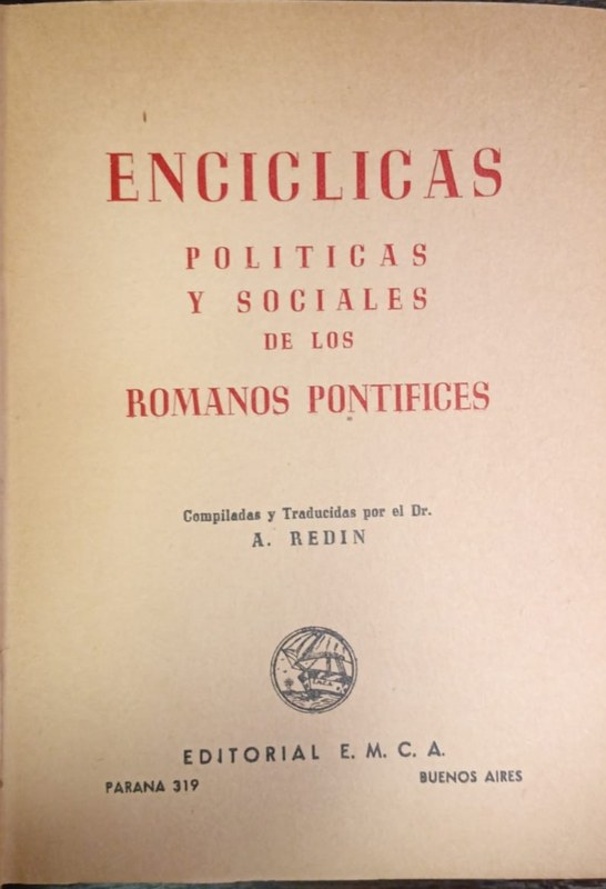 Encíclicas políticas y sociales de los romanos pontífices