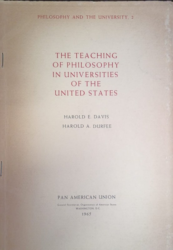 The teaching of Philosophy in universities of the United States