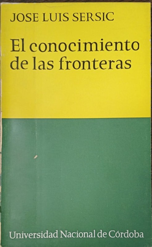 El conocimiento de las fronteras